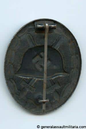Wound badge in black - L/53 Hymmen & Co, Lüdenscheid