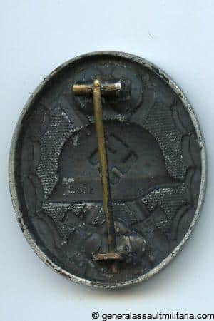Wound badge in black - Eugen Schmidthäussler, Pforzheim