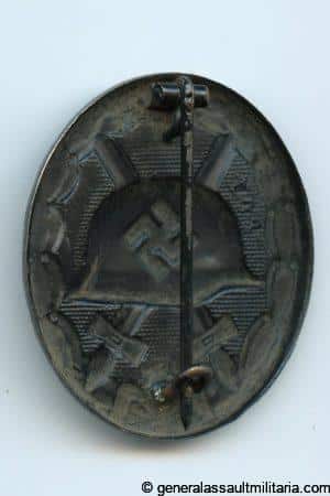 Wound badge in black - MM103 Aug. G. Tam, Gablonz