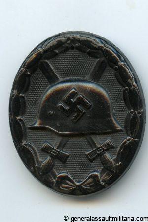 Wound badge in black - MM Eugen Schmidthäussler, Pforzheim