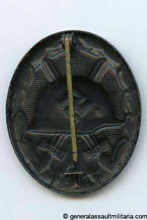 Wound badge in black - MM Eugen Schmidthäussler, Pforzheim