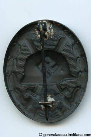 Wound badge in black - MM129 Fritz Kohm, Pfrozheim