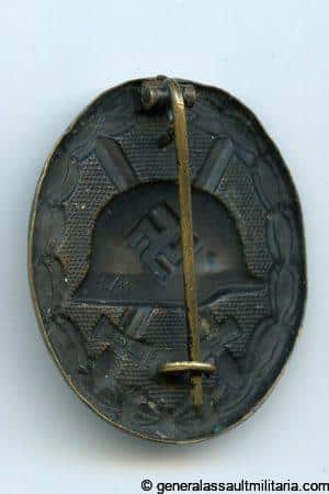 Wound badge in black - L/11 Wilhelm Deumer, Lüdenscheid