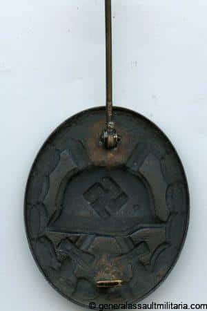 Wound badge in black - L/52 C.F. Zimmermann, Pforzheim