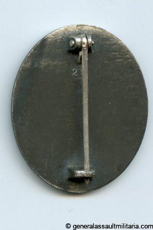 Wound badge in silver - MM26 B.H. Mayer, Pforzheim