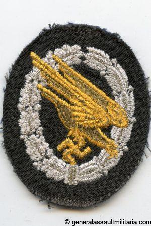 Luftwaffe paratrooper badge in cloth