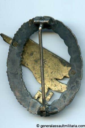 Luftwaffe paratrooper badge - Assmann & Söhne, Lüdenscheid