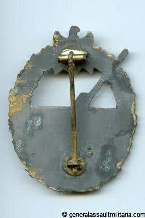 Kriegsmarine coastal artillery badge - Steinhauer & Lück, Lüdenscheid