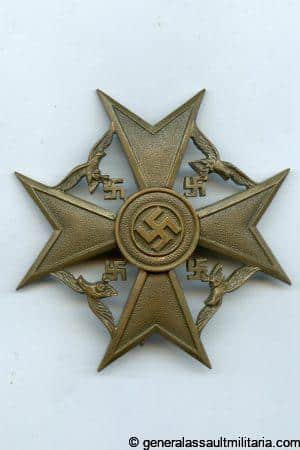 Spanish cross without swords in bronze - Unknown maker