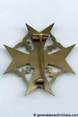 Spanish cross without swords in bronze - Unknown maker