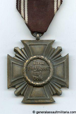 10 year NSDAP medal - Karl Wurster, Markneukrichen