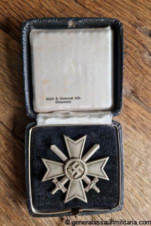 War merit cross with swords first class cased - Klein & Quenzer, Idar Oberstein