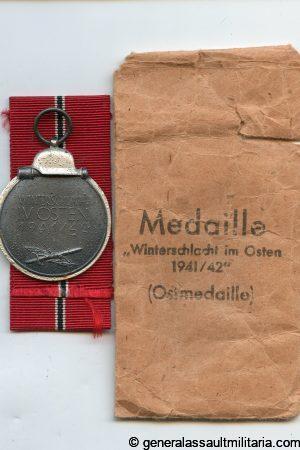 Ost medal + packet - Wächtler & Lange, Mittweida