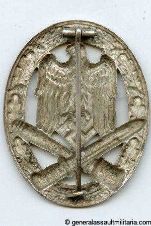 General assault badge in silver - Otto Schickle, Pforzheim