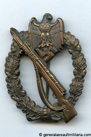 Infantry assault badge in bronze - Steinhauer & Lück, Lüdenscheid