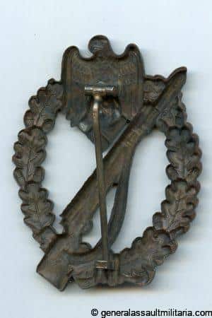 Infantry assault badge in bronze - Steinhauer & Lück, Lüdenscheid