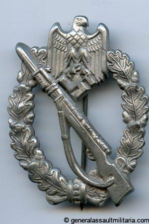 Infantry assault badge in silver – Sohni Hubach & Co, Idar-Oberstein