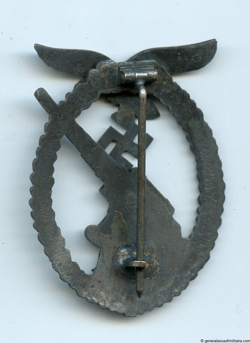 Luftwaffe Flak badge - Assmann & Söhne, Lüdenscheid