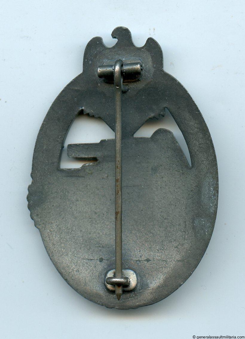 Panzer assault badge in silver - Frank & Reif, Stuttgart