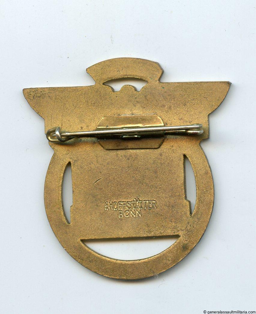 1937 Hilter youth Reichs kampf München badge - Hoffstätter, Bonn