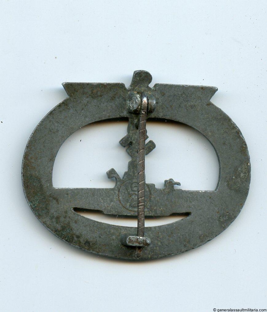 Kriegsmarine U-boat badge - Gebrüder Wegerhoff, Lüdenscheid