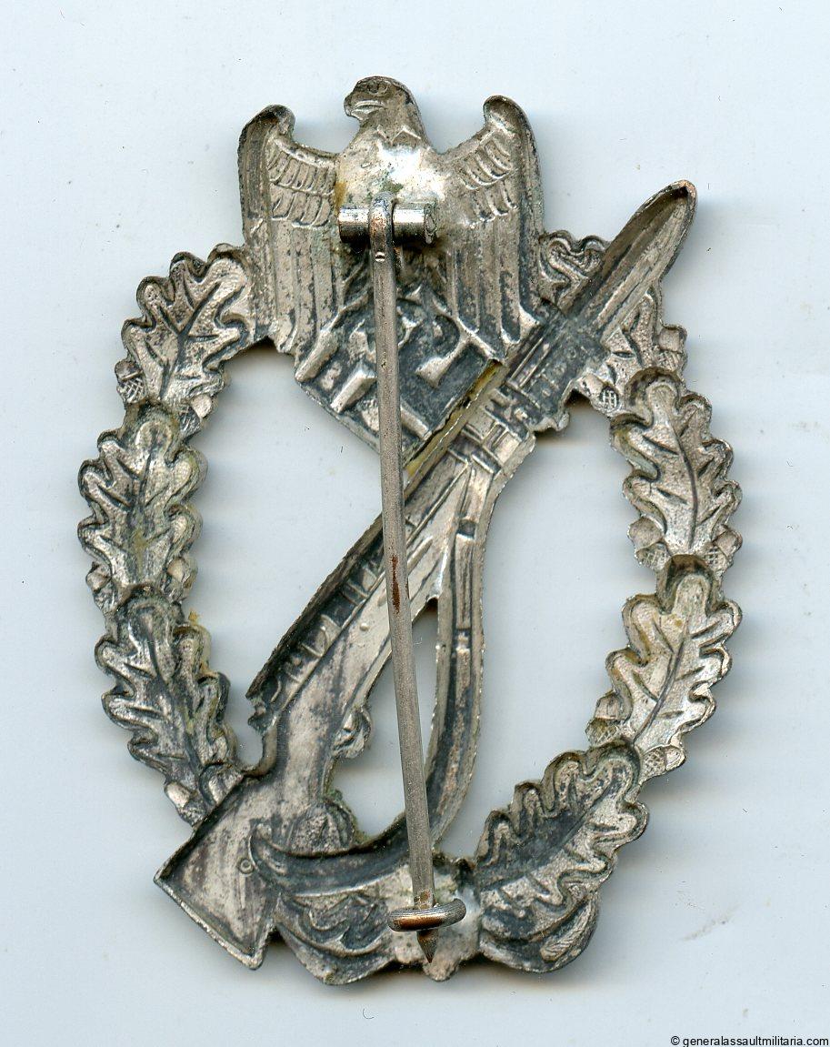 Infantry assault badge in silver - Franke & Co, Lüdenscheid