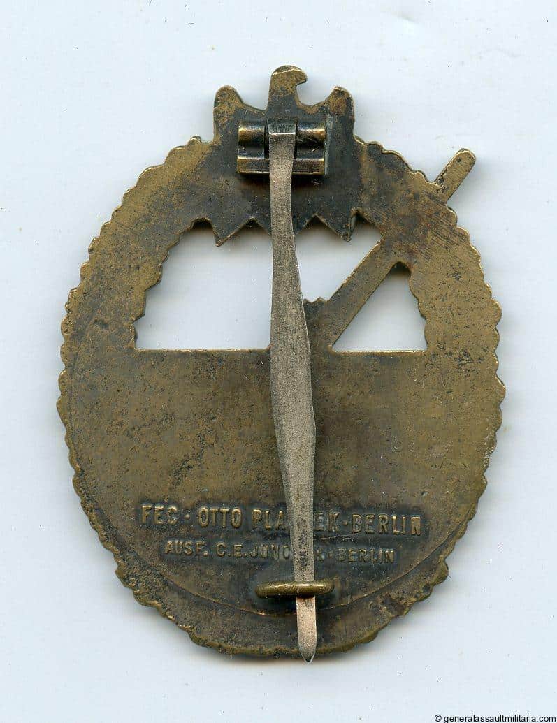 Coastal artillery badge – C.E. Juncker, Berlin