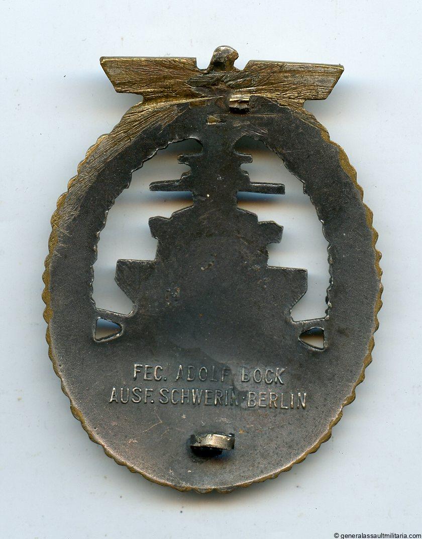 Kriegsmarine high seas fleet badge - Schwerin, Berlin