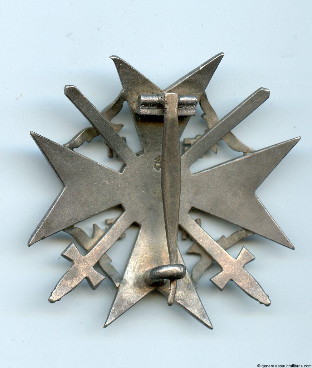 Spanish cross in silver with swords 900 - Paul Meybauer, Berlin