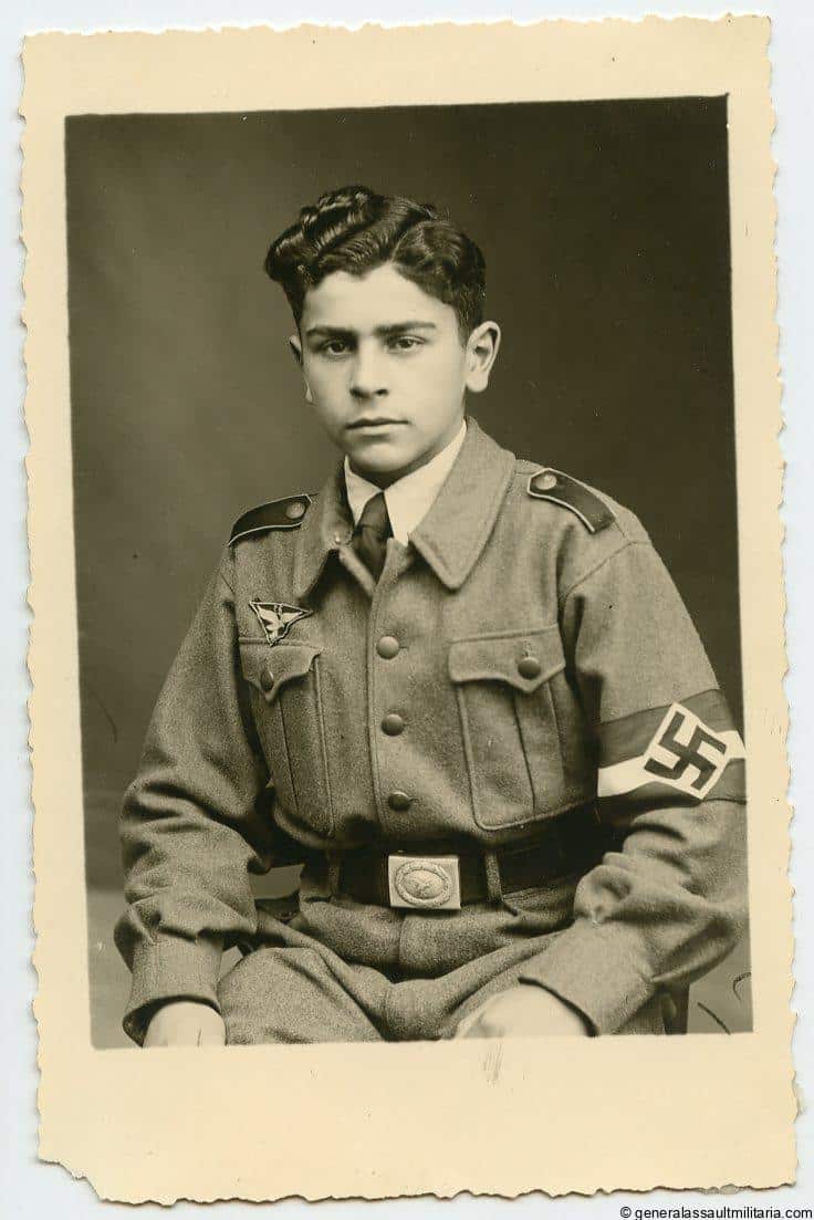 Hitler youth flak helper portrait