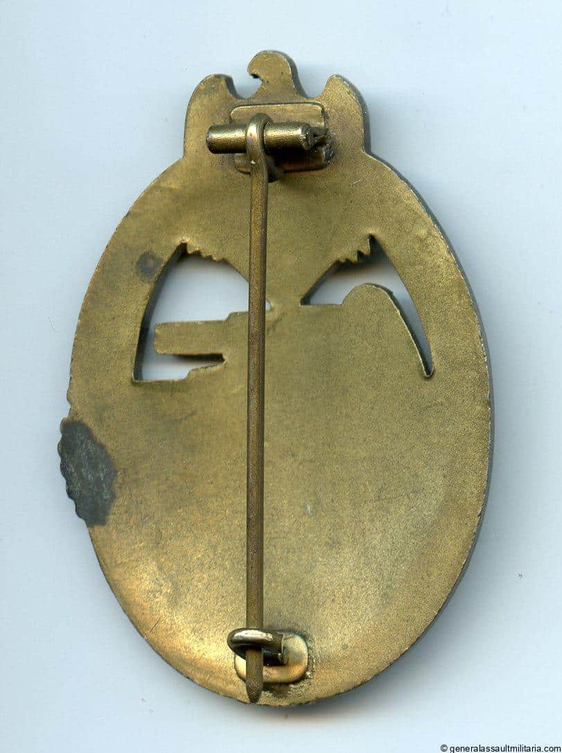 Panzer assault badge in bronze - Frank & Reif, Stuttgart