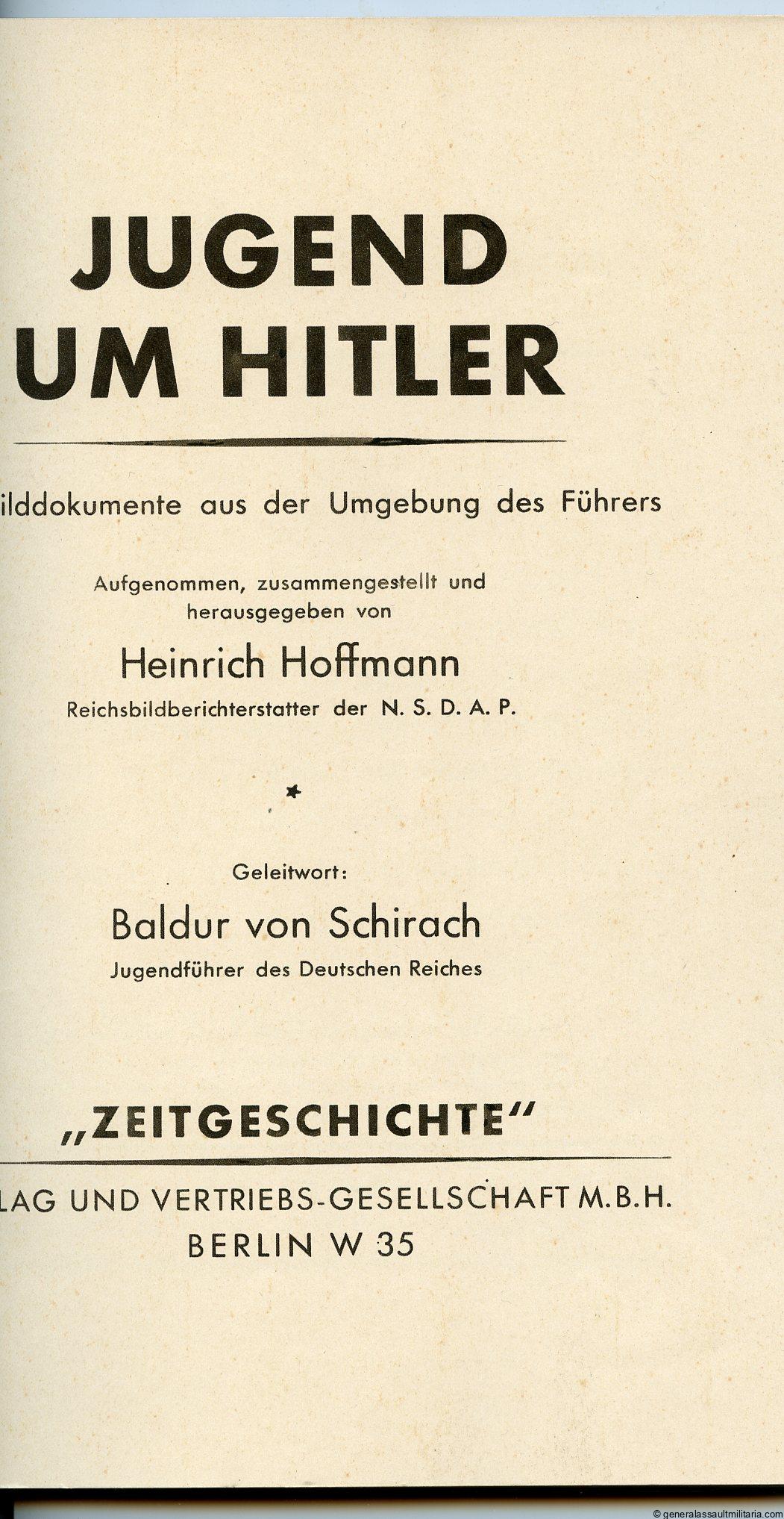 Jugend um Hitler period photo book