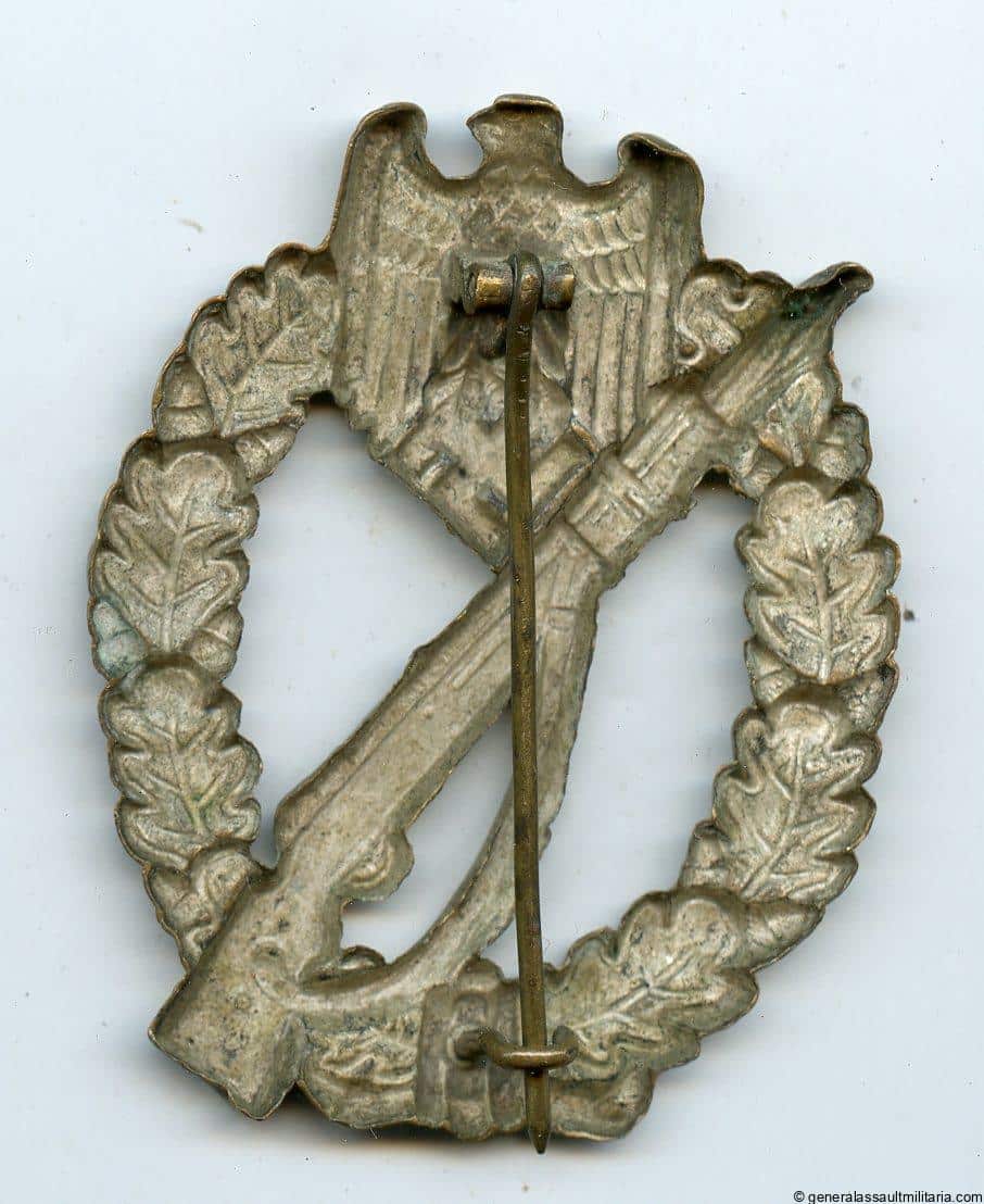 Infantry assault badge in silver - Hymmen & Co, Lüdenscheid