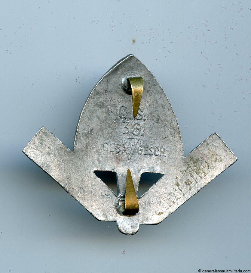 RAD cap badge - Assmann & Sohn, Lüdenscheid