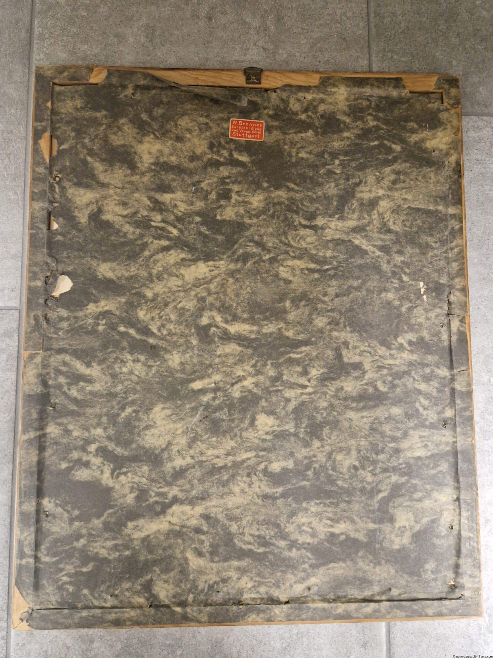 Afrika Panzer/Stug portrait framed