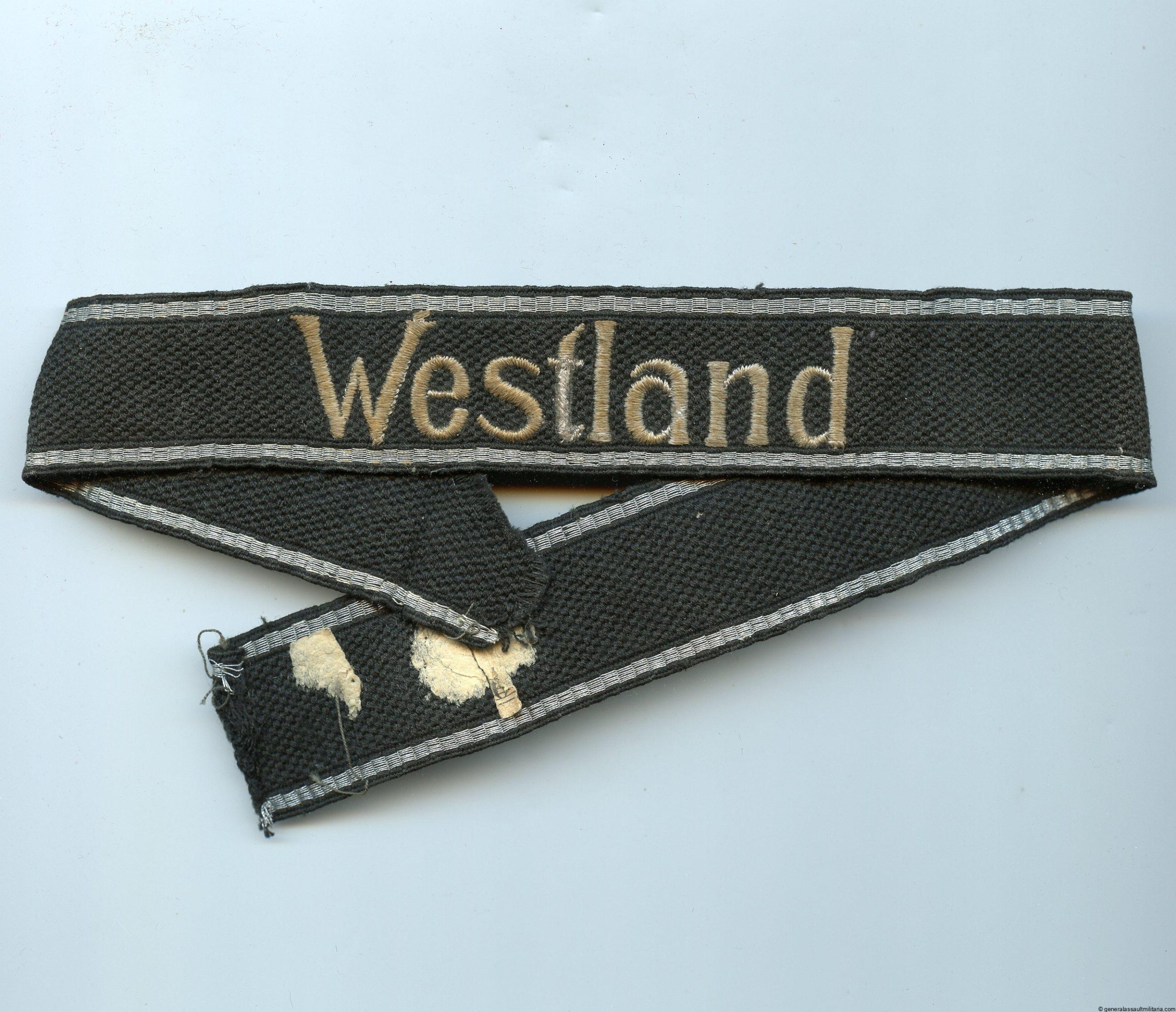 Waffen-SS Wiking regiment 10 Westland cuff title