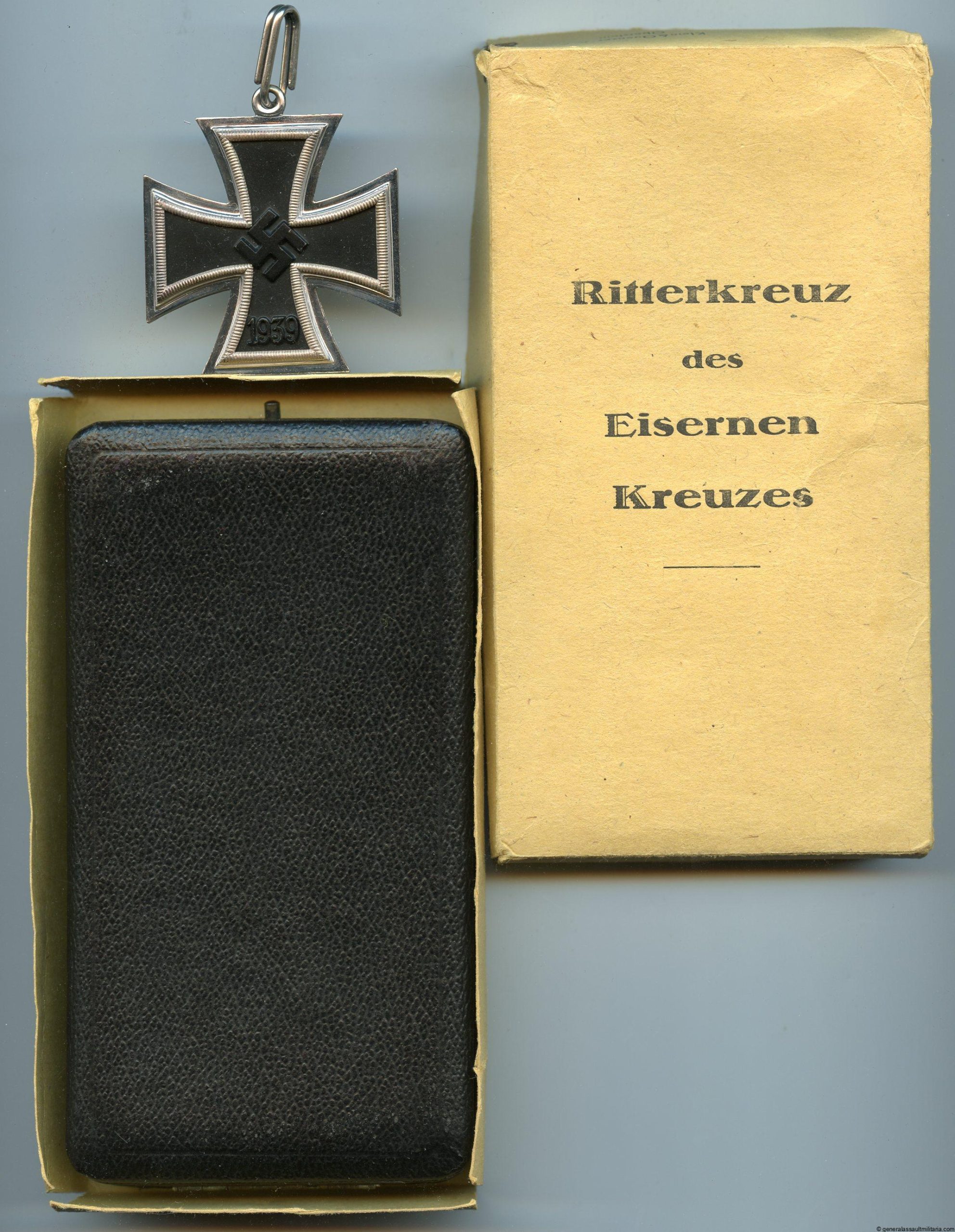 Knights cross of the iron cross cased - Klein & Quenzer, Idar-Oberstein