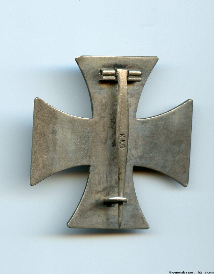 Iron cross 1st class 1914 - K.A.G