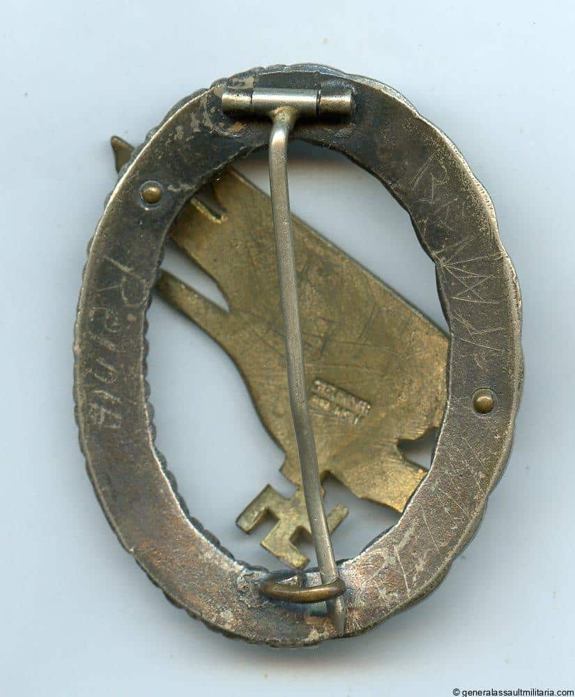 Luftwaffe paratrooper badge - C.E. Juncker. Berlin