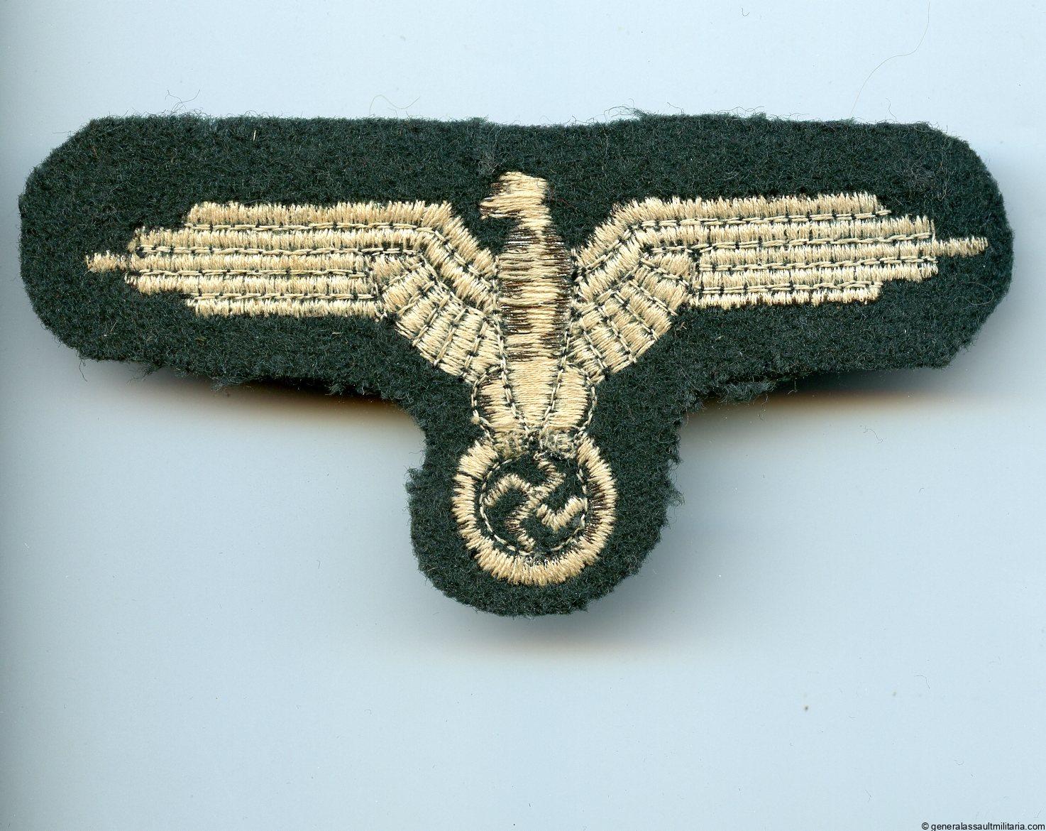 Waffen-SS sleeve eagle – French type