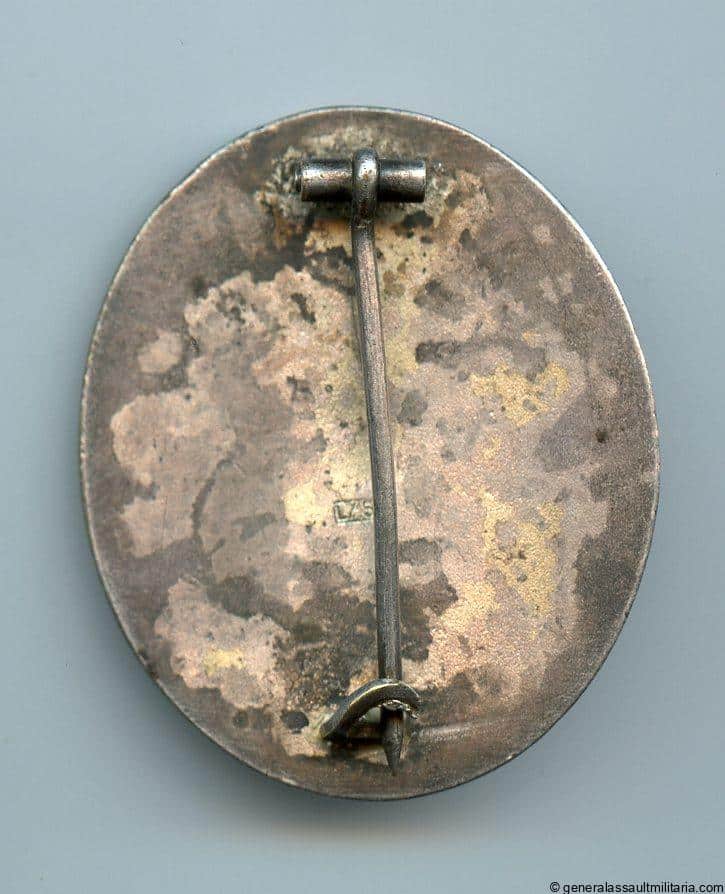 Wound badge in silver – L/15 Otto Schickle, Pforzheim