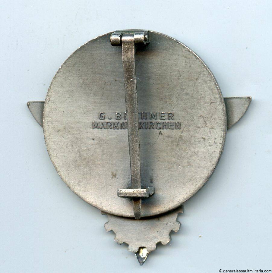 1939 Hitler youth Gausieger badge – Gustav Brehmer, Markneukirchen