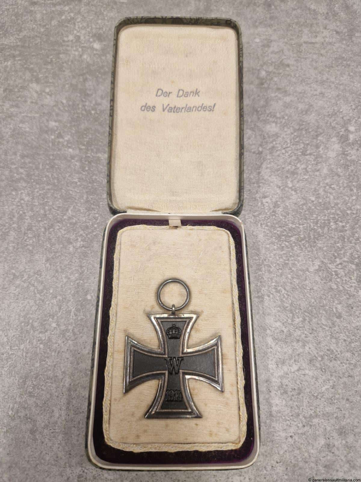Iron cross 2nd class 1914 cased - KO