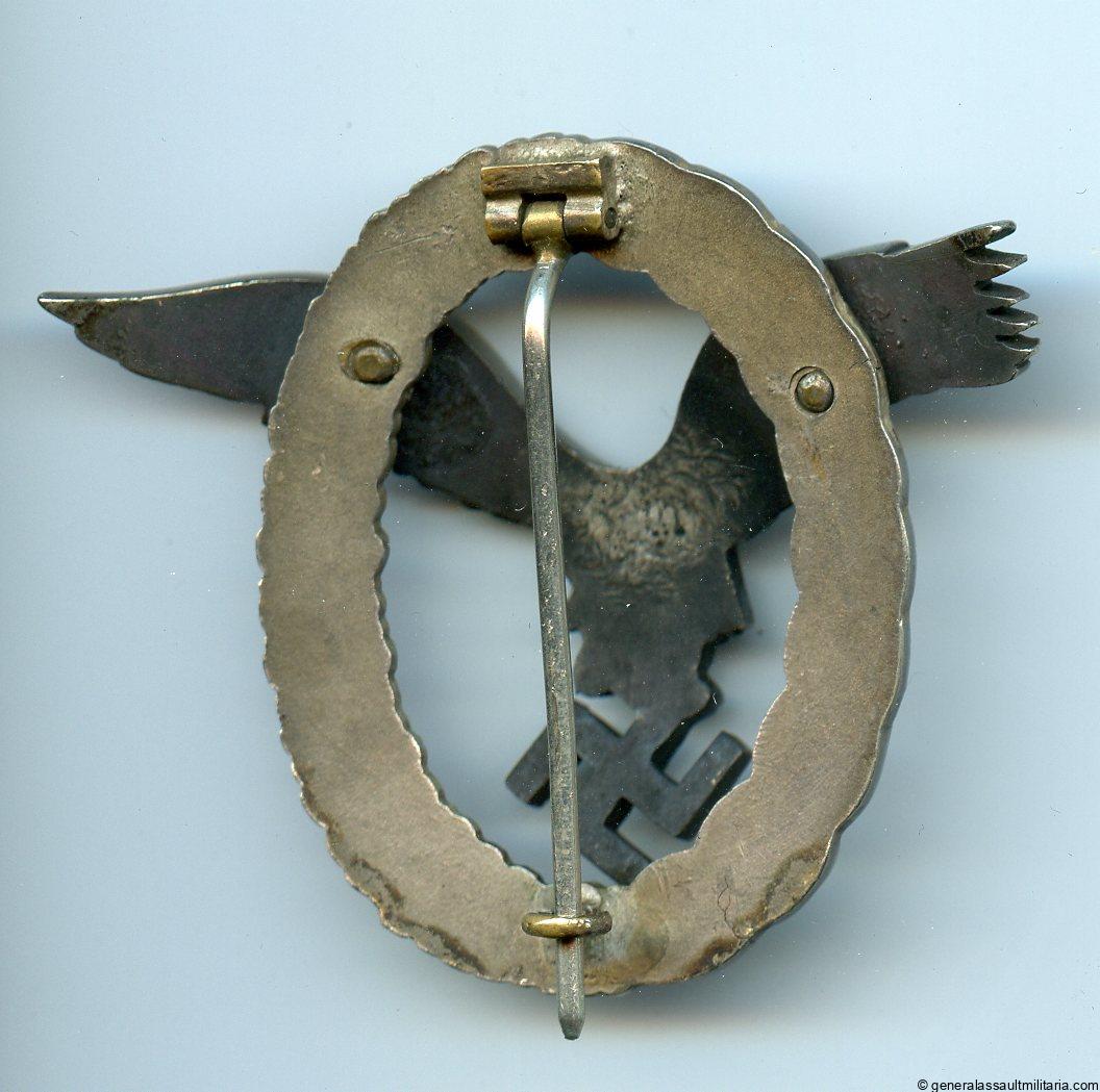 Luftwaffe pilot badge - Friedrich Linden, Lüdenscheid