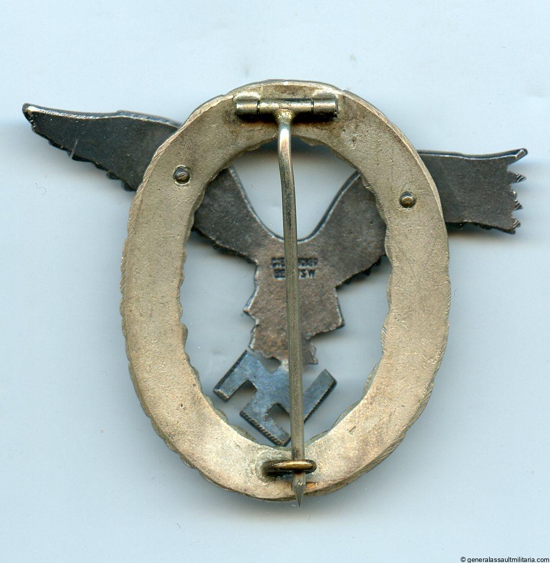 Luftwaffe pilot badge J3 - C.E. Juncker, Berlin