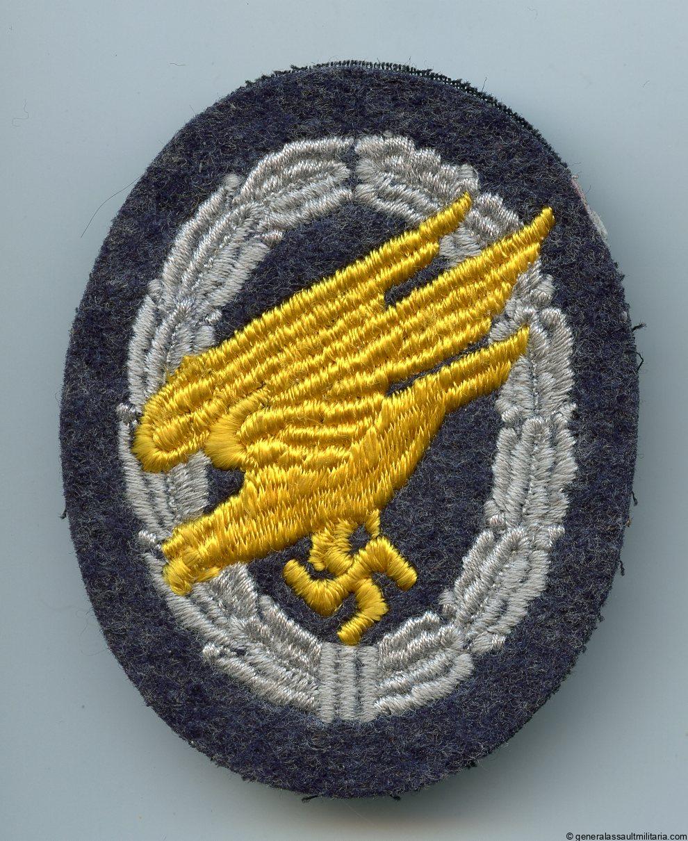 Luftwaffe paratrooper badge in cloth