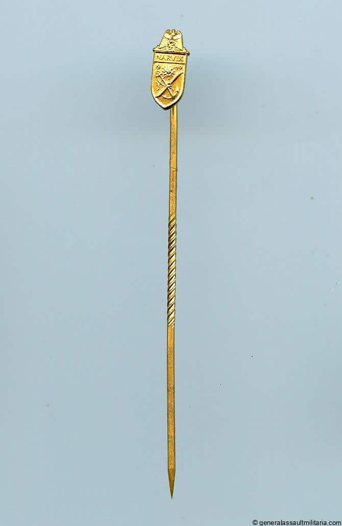 9mm Narvik Kriegsmarine stickpin