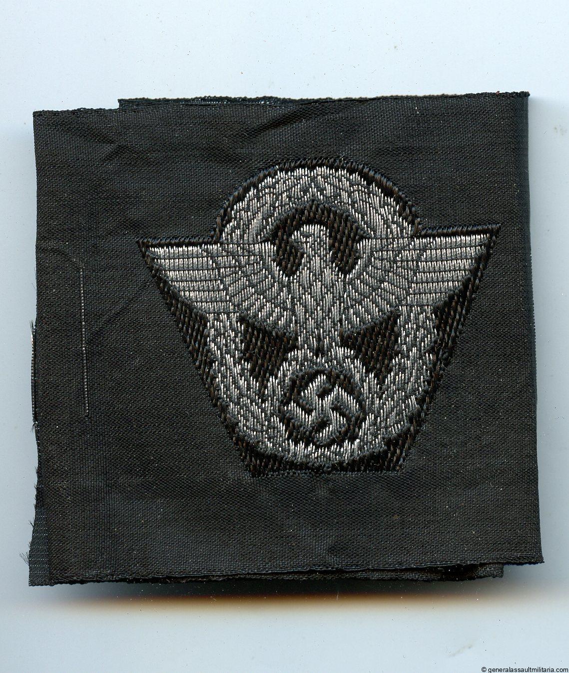 Police flat wire cap eagle