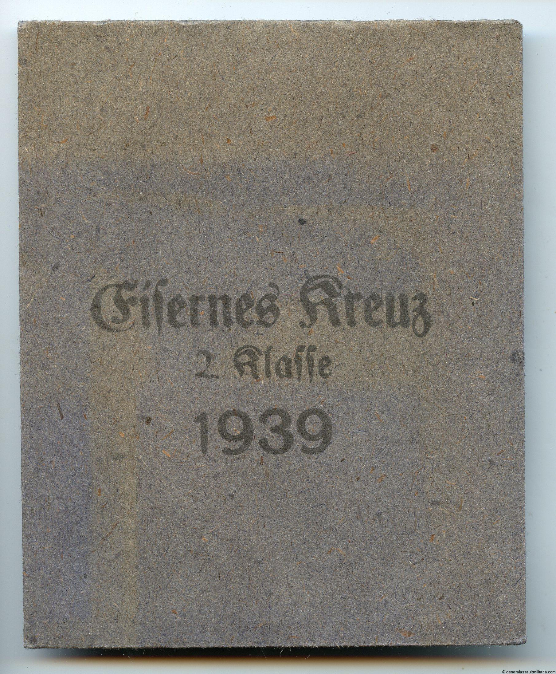 Iron cross 2nd class packet - Jakob Bengel, Oberstein