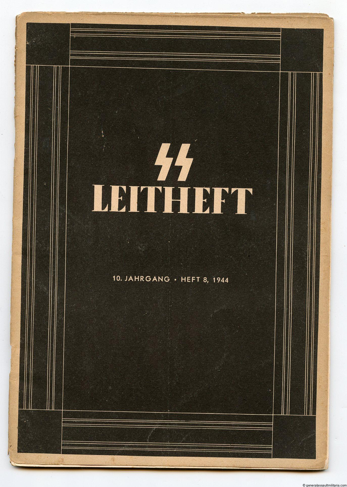 SS Leitheft Jahrgang 10, nummer 8 1944